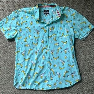Banana Short Sleeve Button Down
